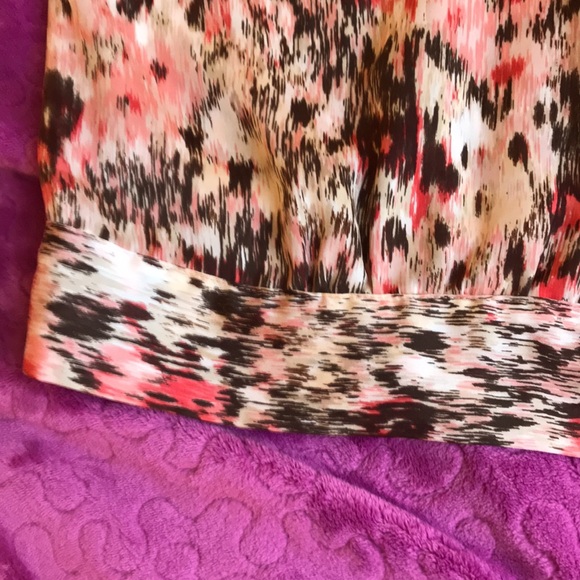 Apt.9 brown/pink sleeveless blouse size large - Picture 3 of 9